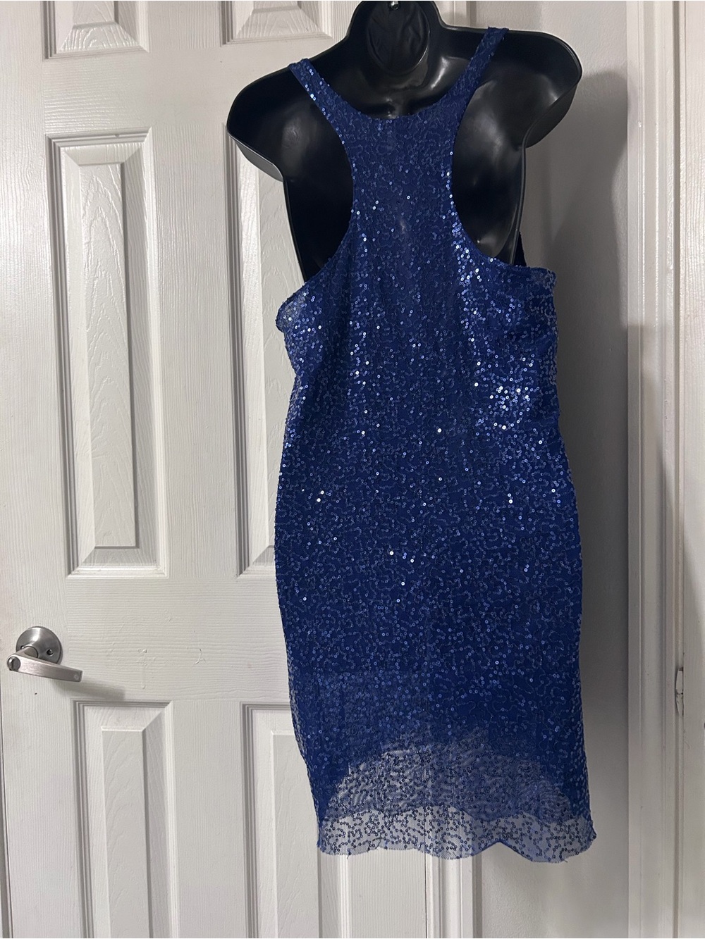 Victoria's Secret Sequined Nightie in Vibrant Blue Size Medium - Picture 2 of 9